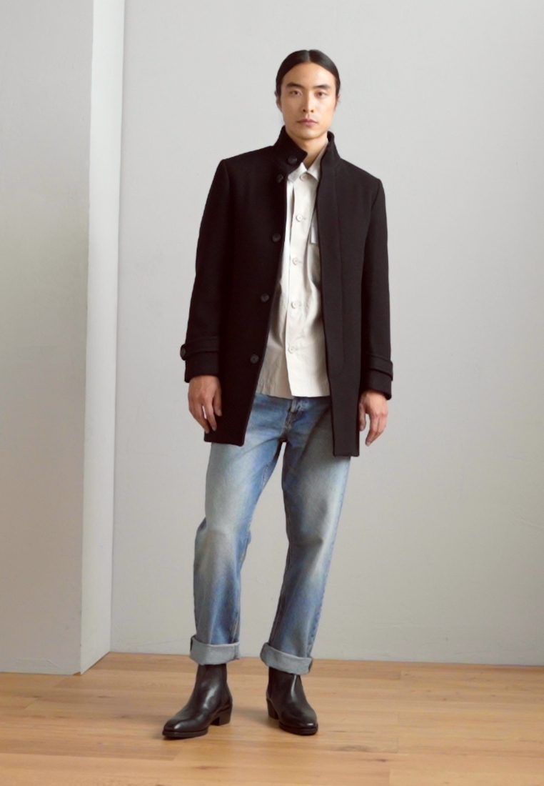 FUNNEL NECK COAT - Short coat