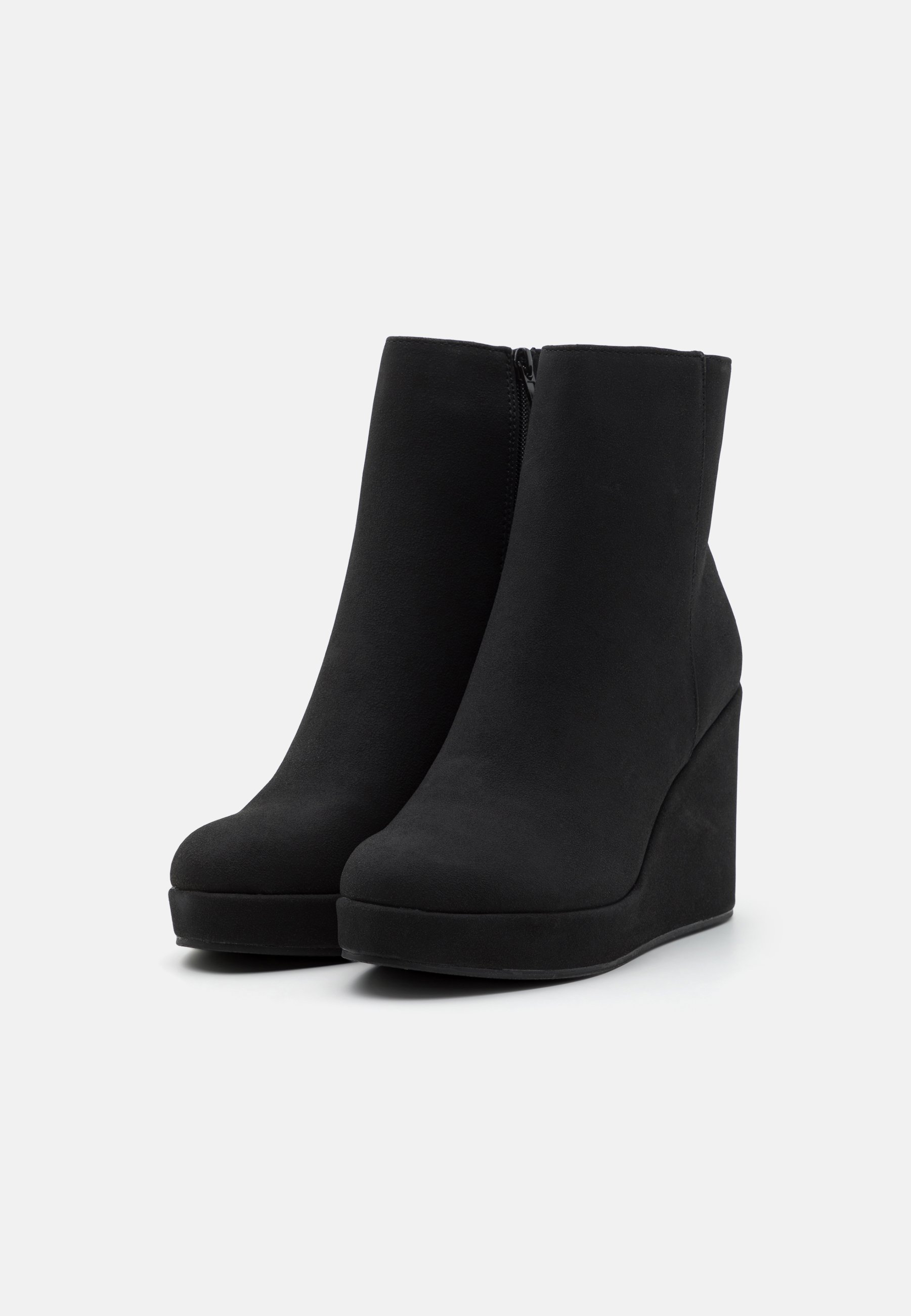 High heeled ankle boots
