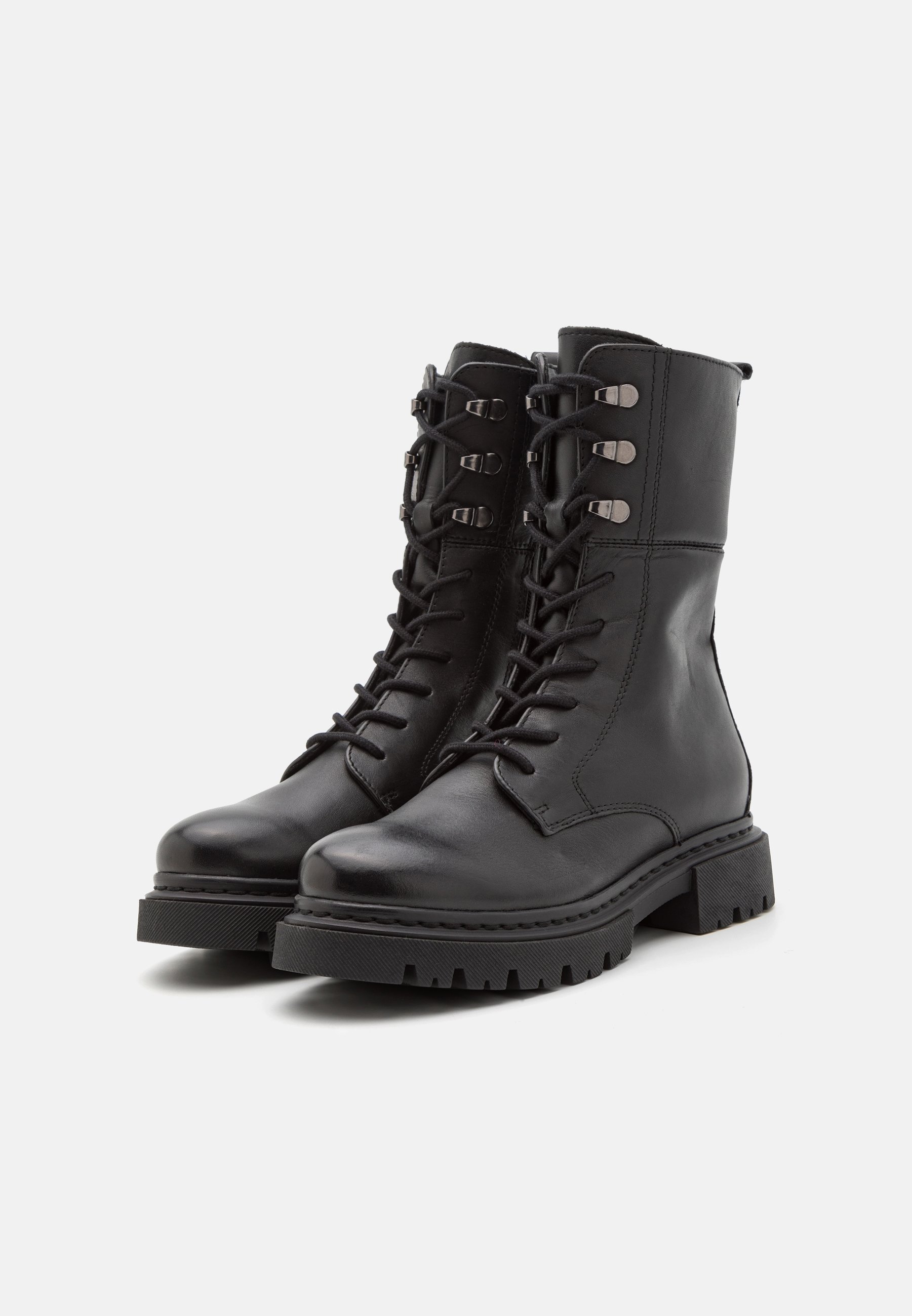 LEATHER - Lace-up ankle boots