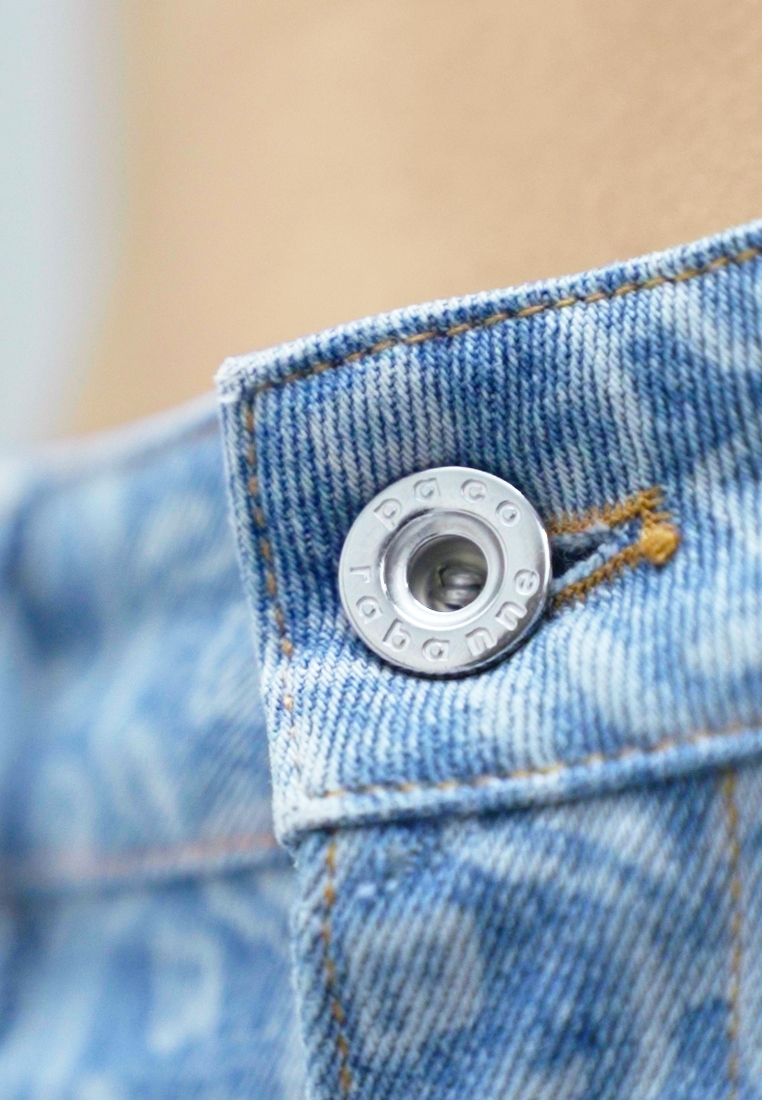 WITH PACO LOGO - Denim shorts