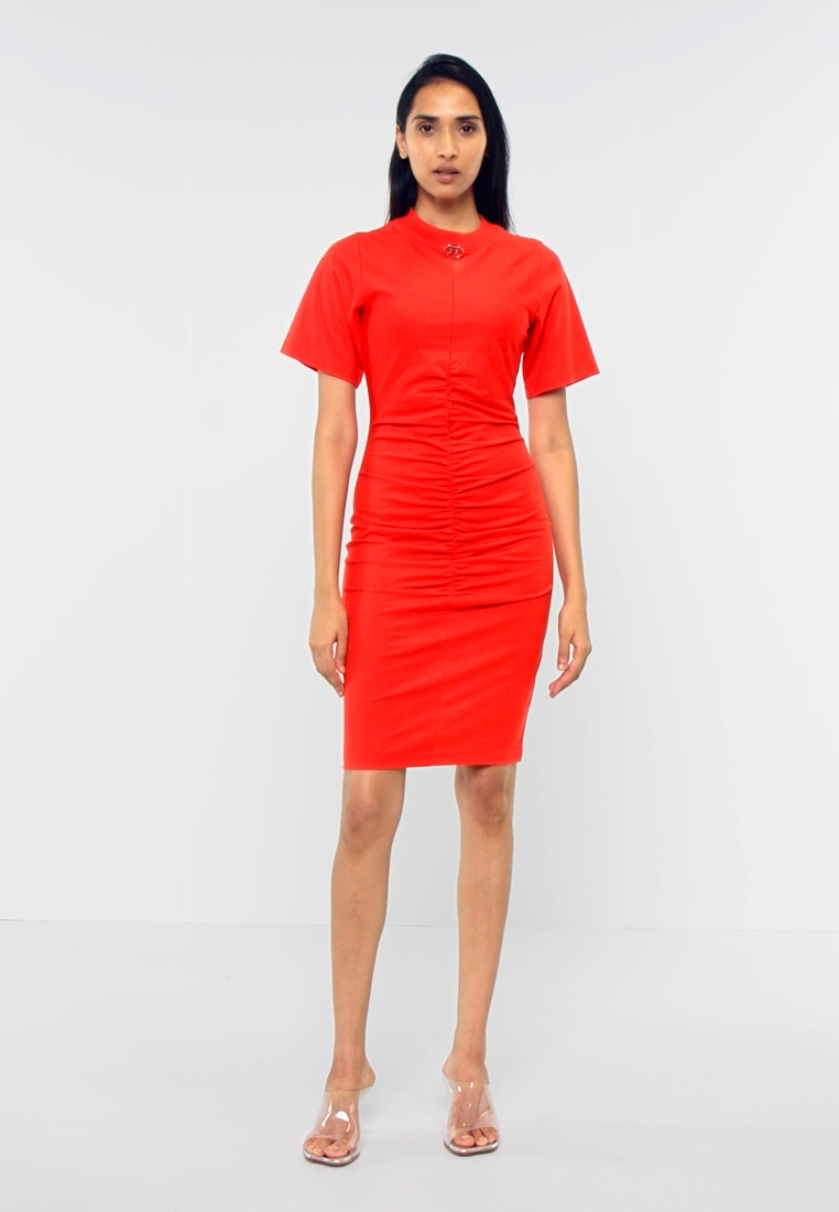 RUCHED TSHIRT DRESS - Shift dress