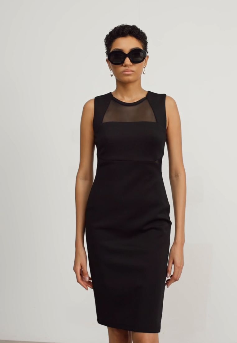 SCUBA MIDI DRESS - Cocktail dress / Party dress