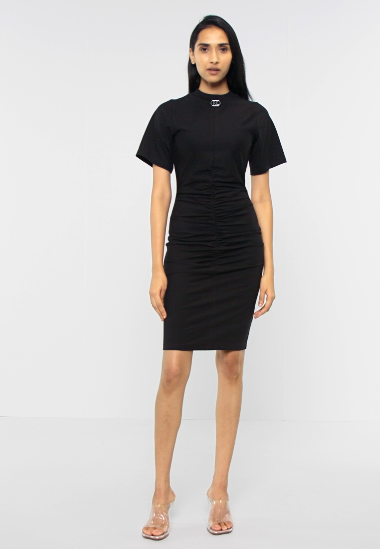 RUCHED TSHIRT DRESS - Shift dress