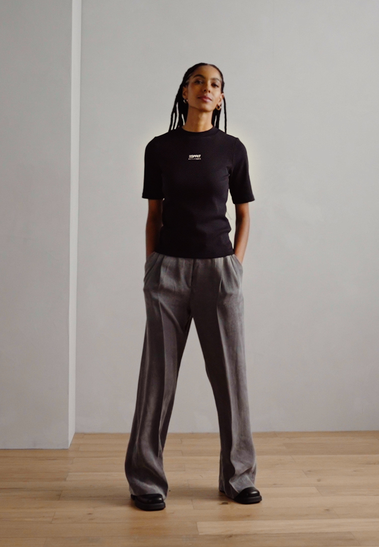 MOCK NECK - Print T-shirt