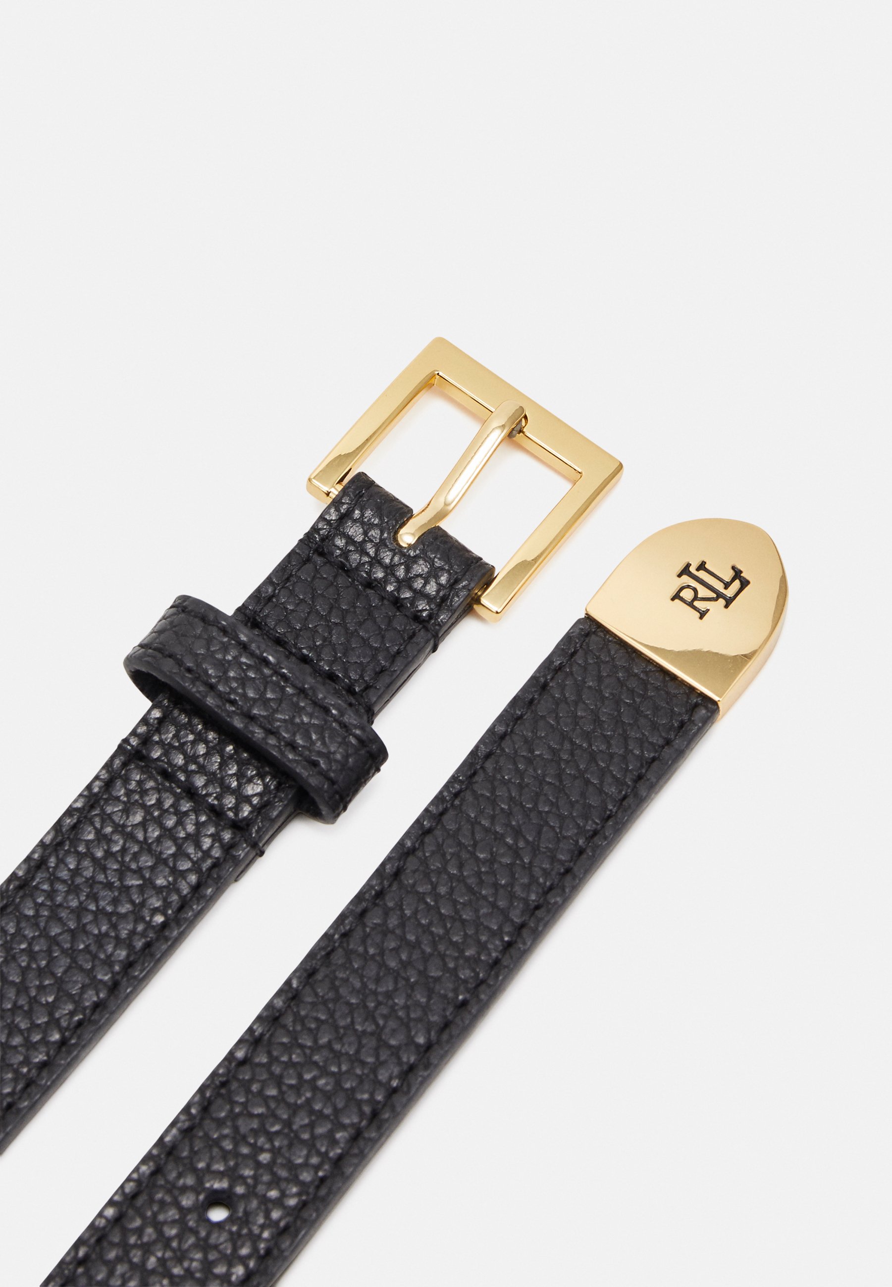 LOGO TIP PEBBLED BELT - Belt