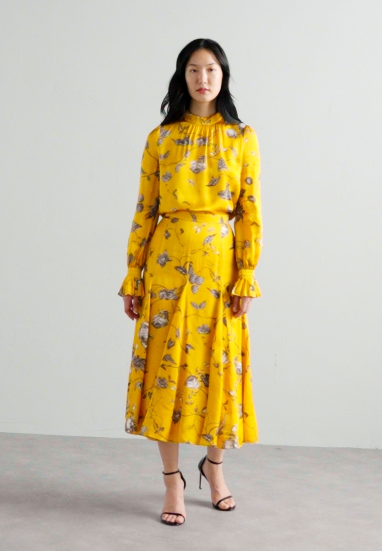 VOLUME MIDI SKIRT - Pleated skirt