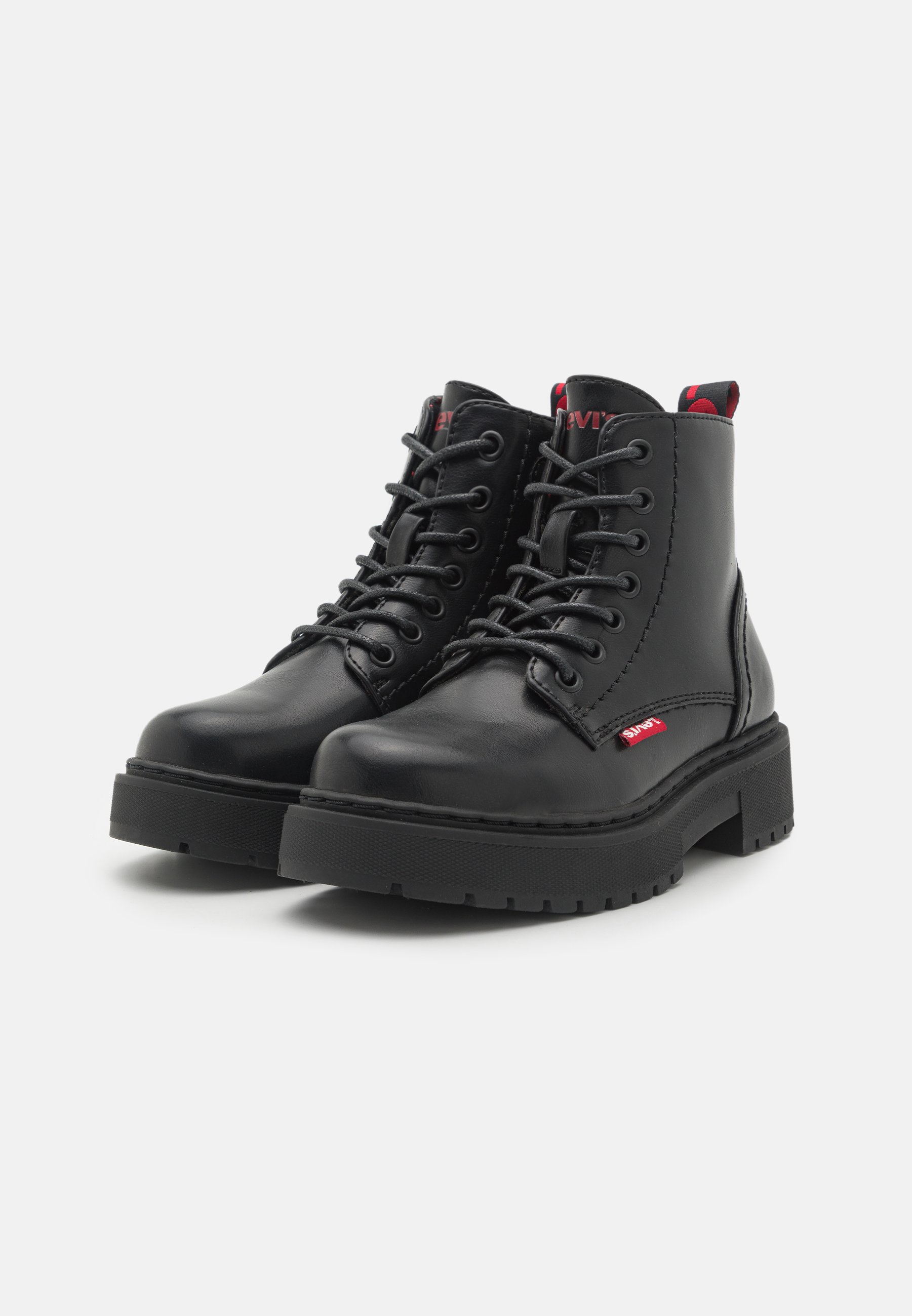 CHERRY- Lace-up ankle boots