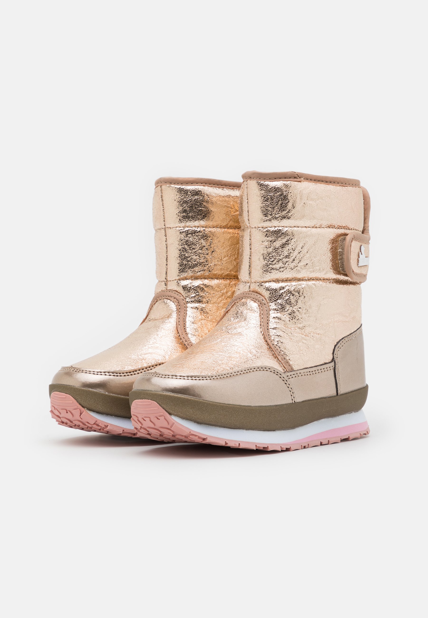 CRACKED METALLIC KIDS - Winter boots