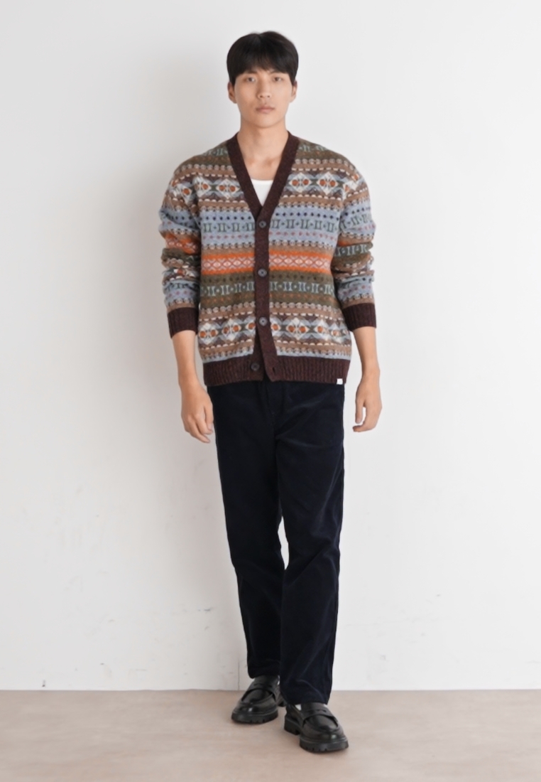 HORDUR FAIR ISLE CARDIGAN - Cardigan