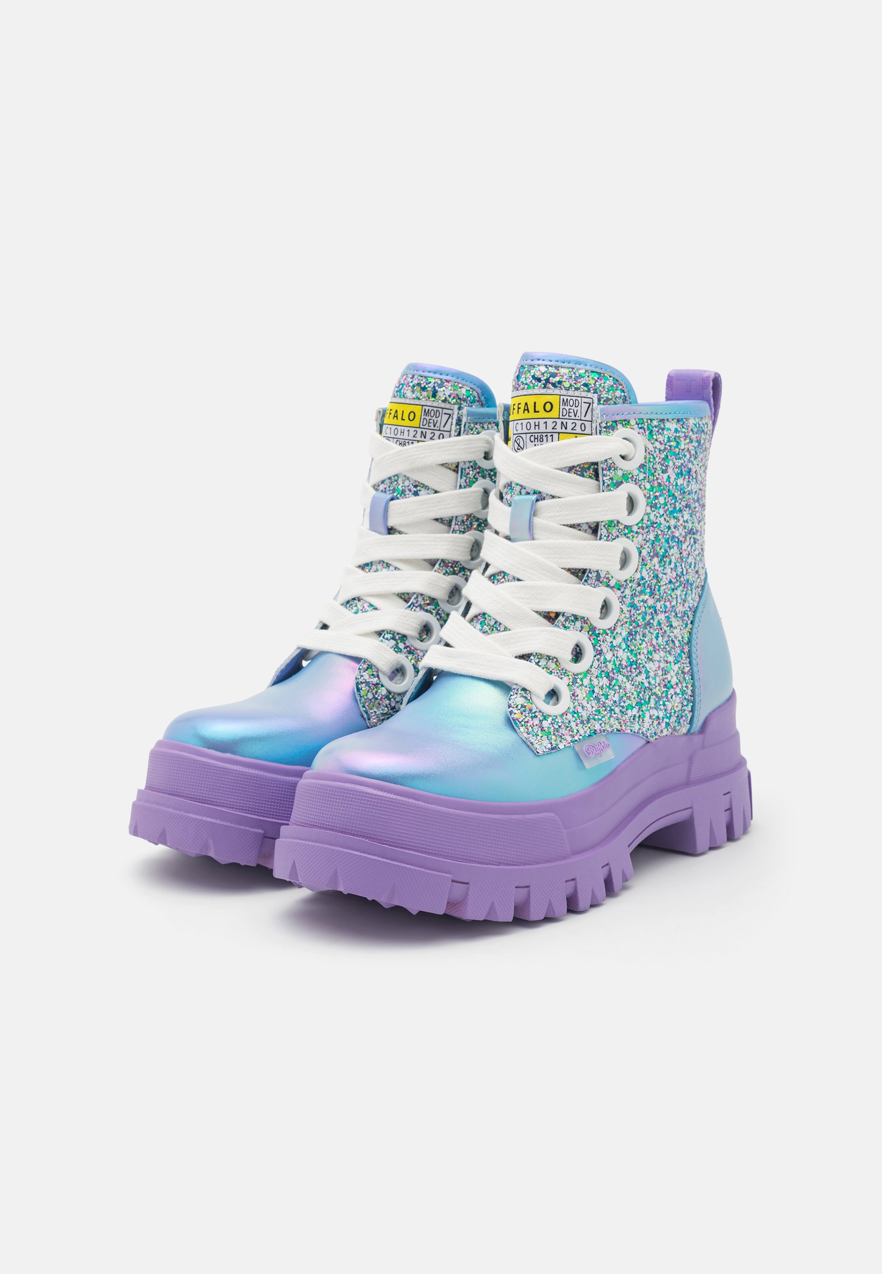ASPHA LACE UP HI - Platform ankle boots