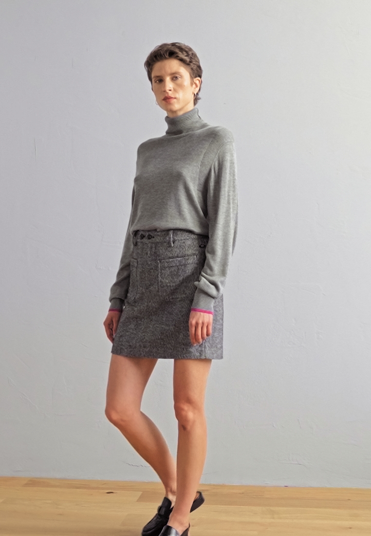 HIGH RISE MINI SKIRT - Mini skirt