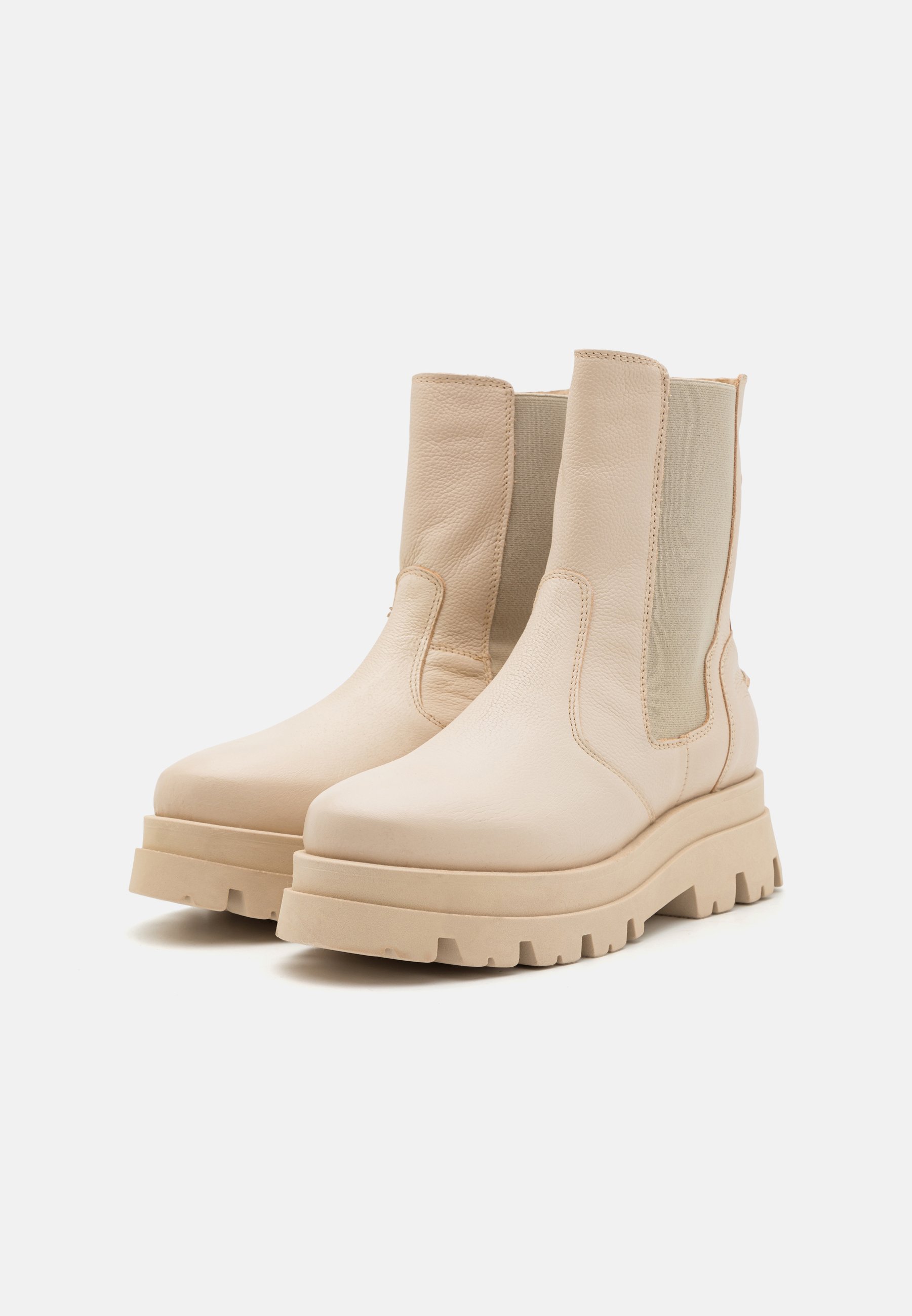 LEATHER - Platform ankle boots