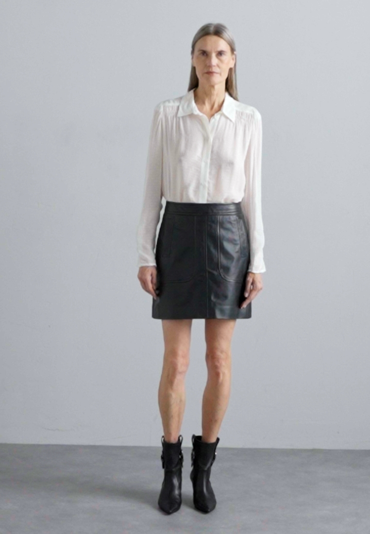 LIMONE - Leather skirt