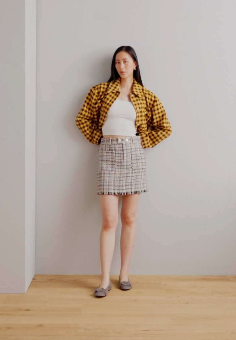 HIGH RISE SKIRT - Mini skirt