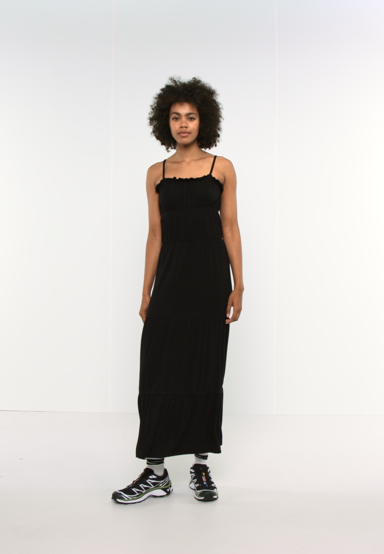 MAXI DRESS TIERED SKIRT- Maxi dress