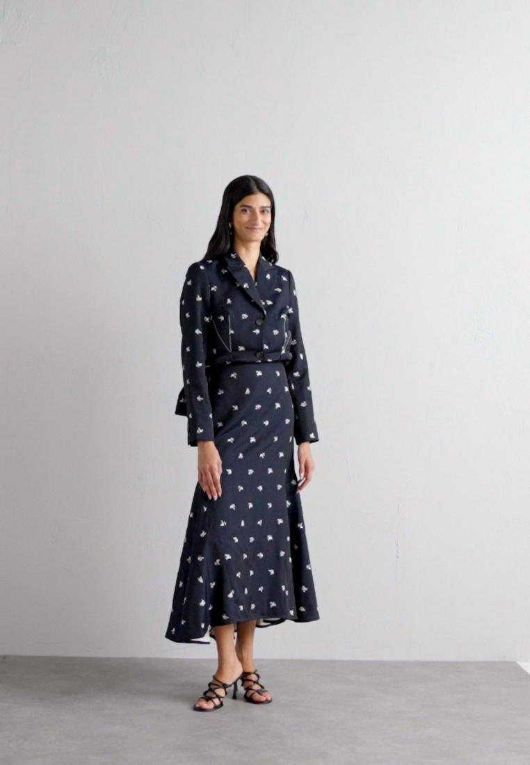 LONG FLARED SKIRT - A-line skirt