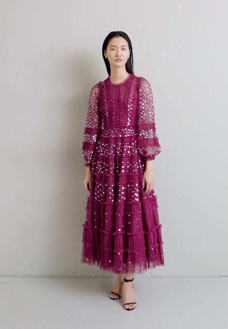 DOT SHIMMER ANKLE GOWN - Occasion wear
