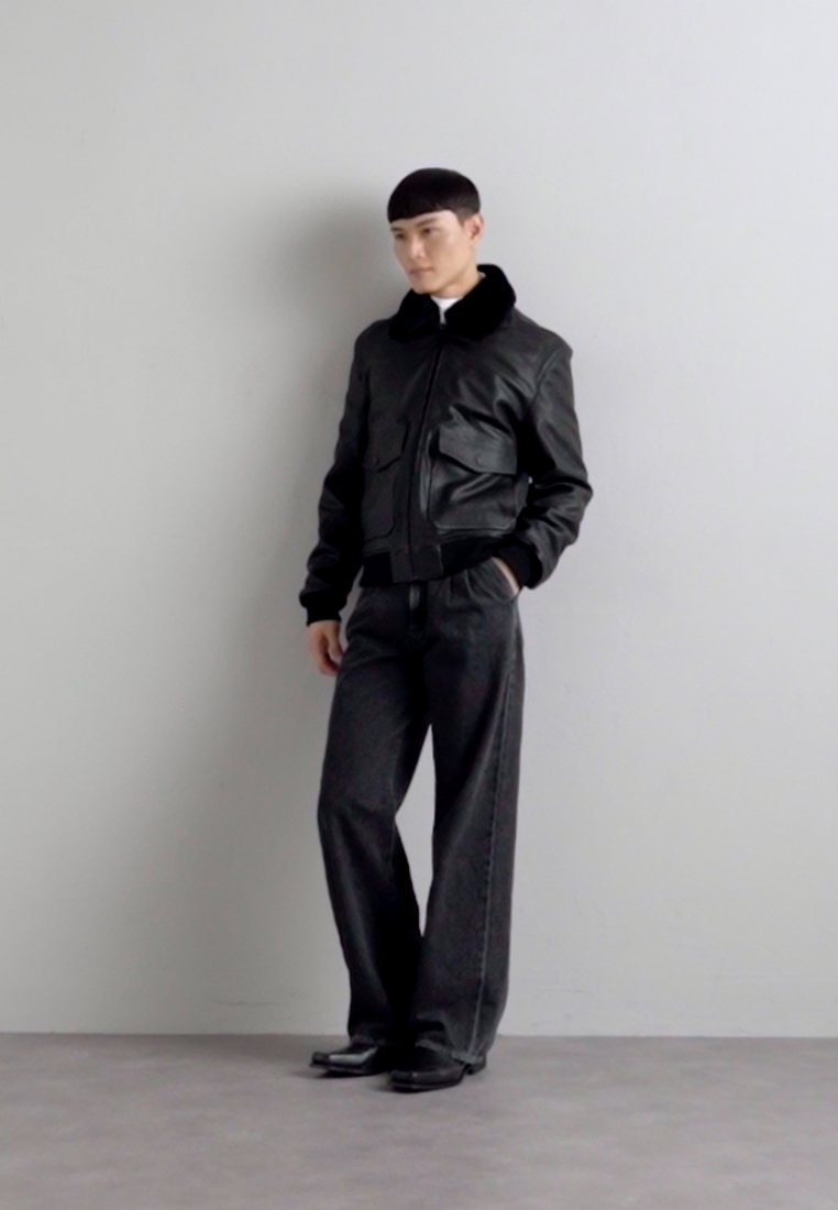 BLOUSON CUIR - Bomber Jacket
