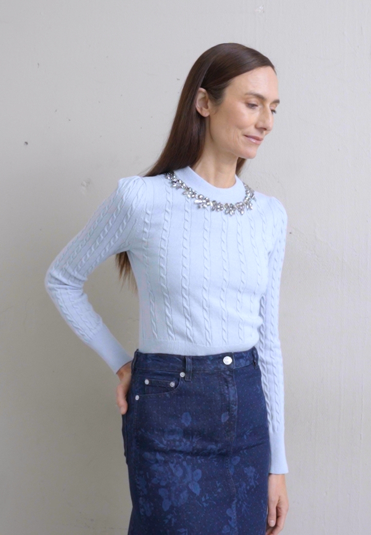 LONG FLARED SKIRT W. POCKETS - A-line skirt