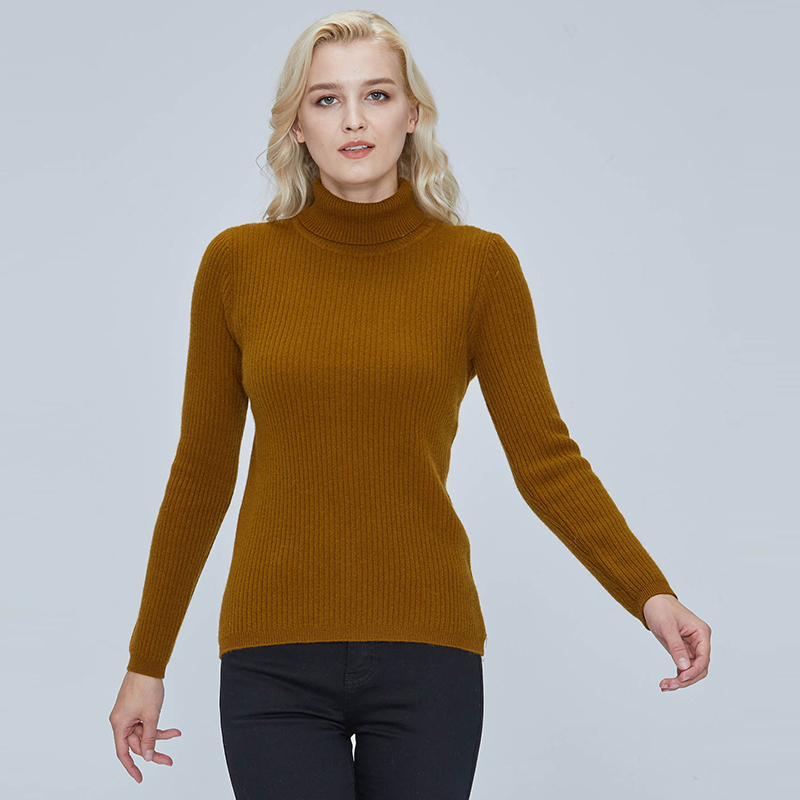2021 Women Sweater Turtleneck 100% Merino Wool Autumn knitted Pullover Jumper Winter Warm Cashmere Sweaters Long Sleeve