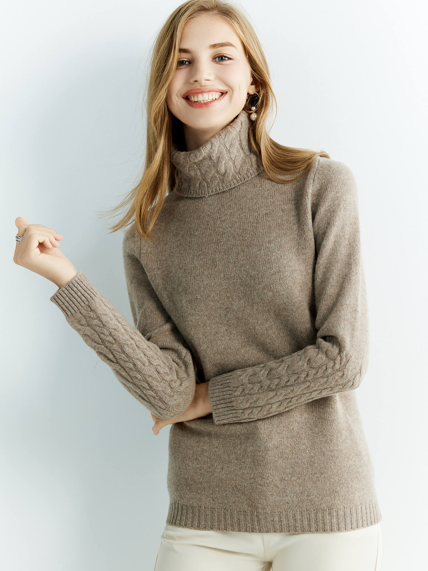 Cashmere Sweater Women's Knitted Sweater 100% Merino Wool Turtleneck Long Sleeve Pullover 2022 Autumn Winter Clothes Jumper Tops