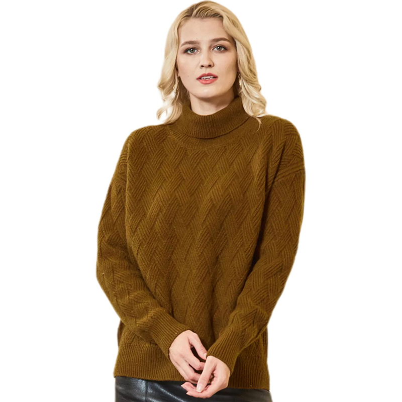 Women Sweater Turtleneck 100% Merino Wool Pullover Women Autumn Warm Knitted Sweater Jumper Women Winter Wool Sweaters