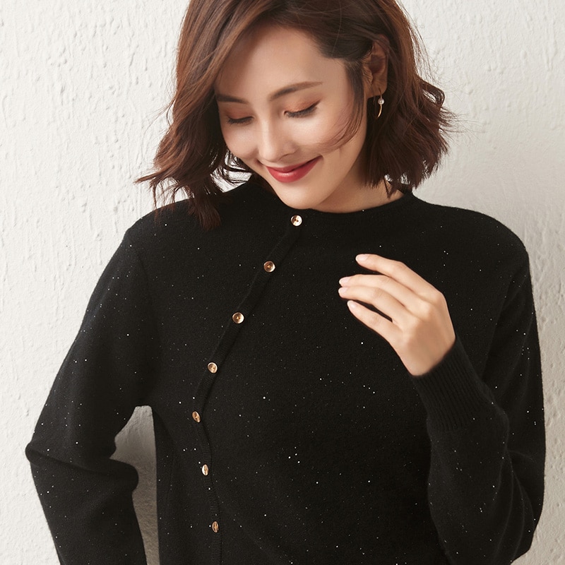 Women Sweater Pullovers 100% Merino Wool Winter Warm Wool Knit Sweater Jumpers Female Autumn Cashmere Sweater Knit Tops