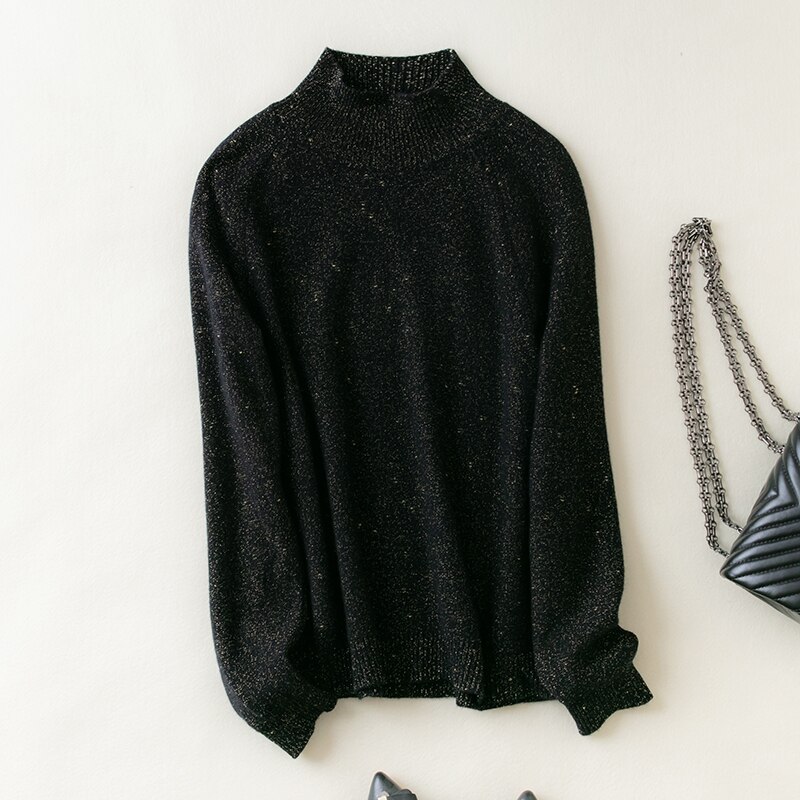 Merino Wool Women Turtleneck Sweater Winter Knitted Sweater Jumpers Female Pullover Cashmere Knit Top Korean Style