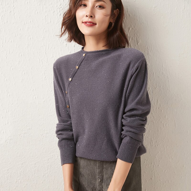 Women Sweater Pullovers 100% Merino Wool Winter Warm Wool Knit Sweater Jumpers Female Autumn Cashmere Sweater Knit Tops