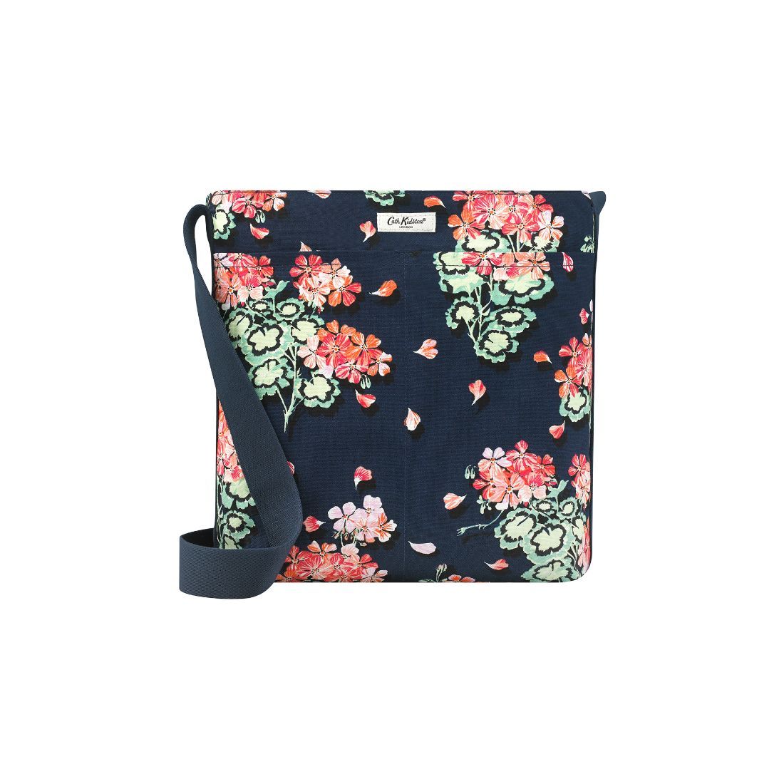 Geraniums Zipped Messenger Bag