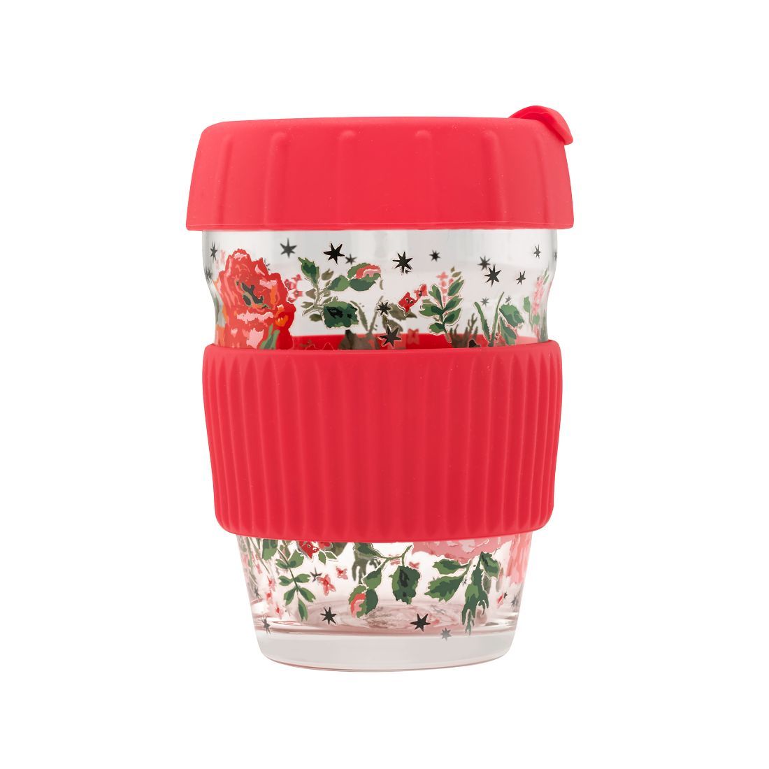 Acid Rose Glass Travel Cup