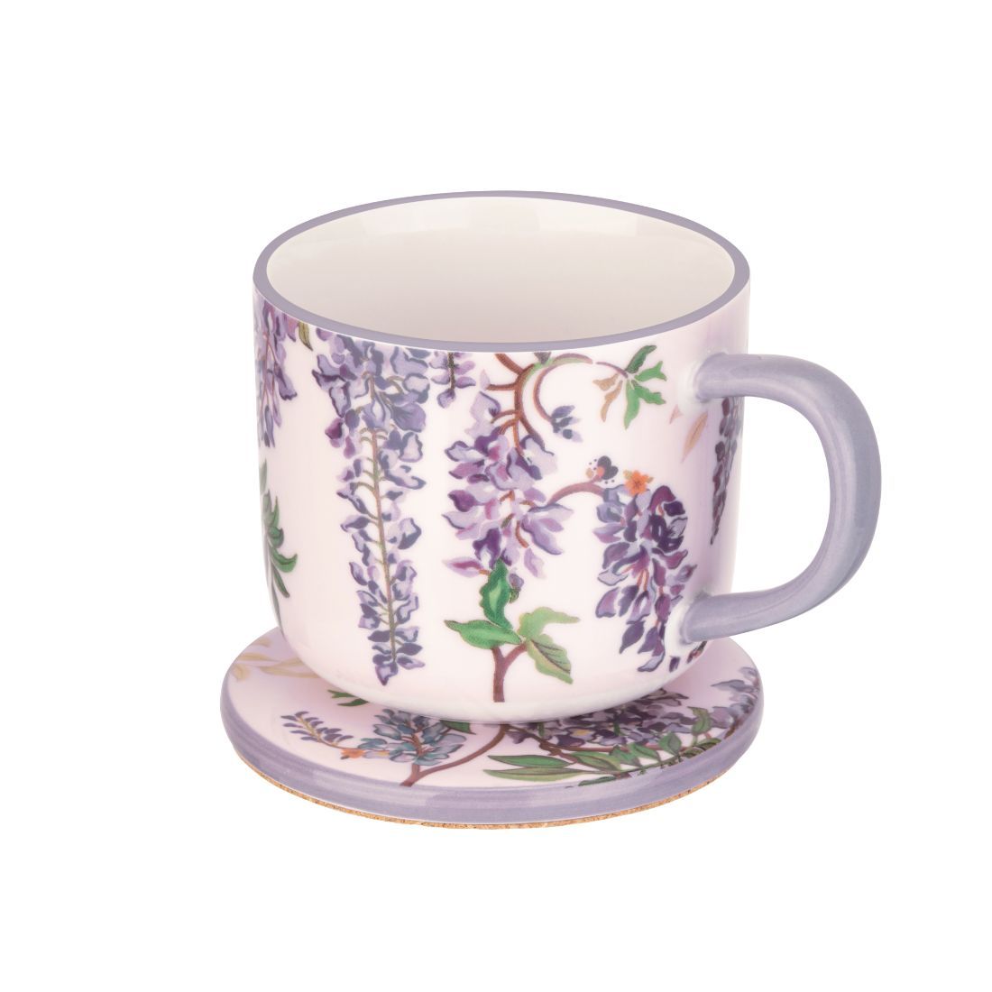 London Wisteria Mug & Coaster Set