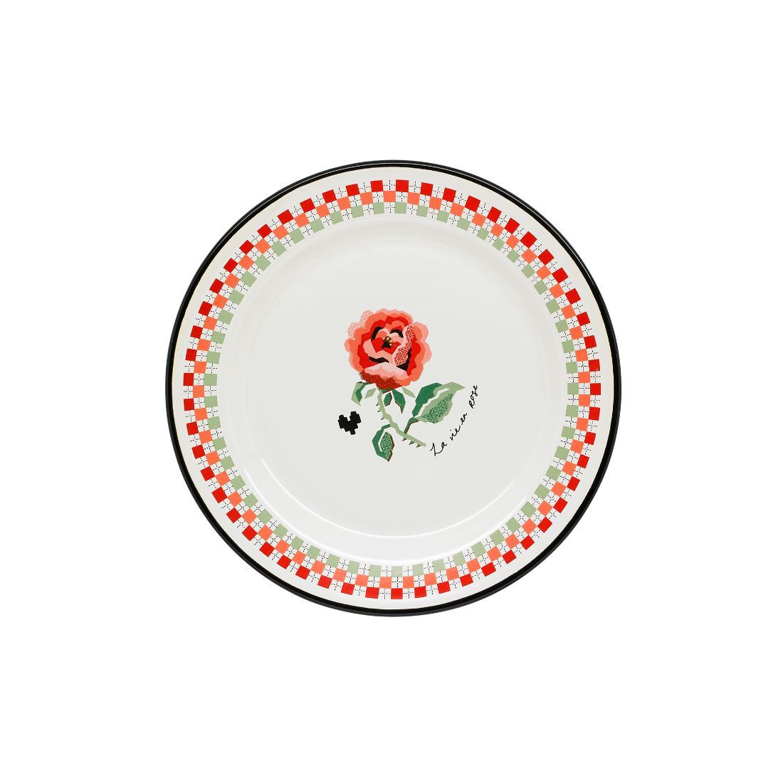 Stitch Ditsy Enamel Side Plate