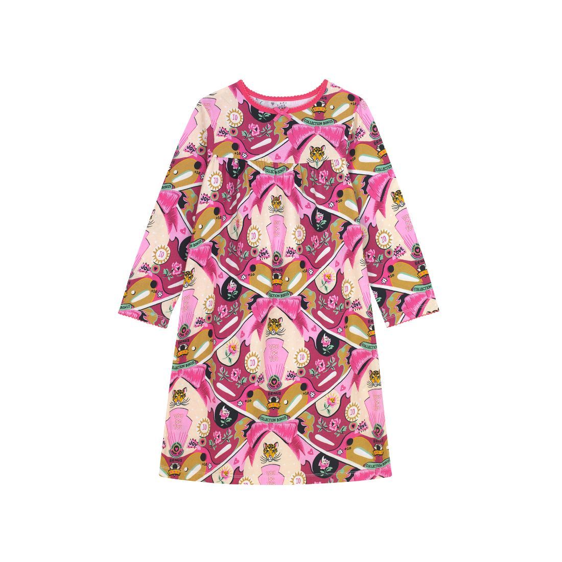 Pinball Long Sleeve Jersey Nightie