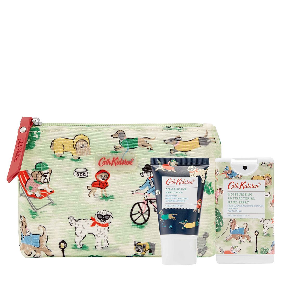 Park Dogs Cosmetic Pouch (with 30ml Hand Cream and 15ml Moisturising Antibacterial Hand Spray)