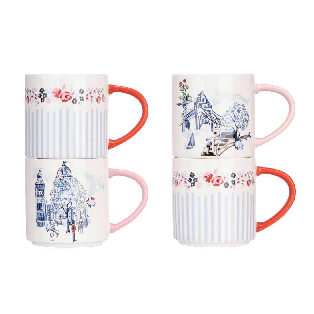 30 Years London Set of 4 Stacking Mugs