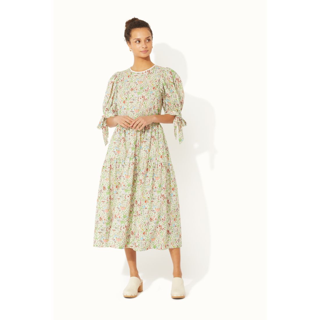 Peter Rabbit Garden Ditsy Short Sleeve Soft Waisted Dress