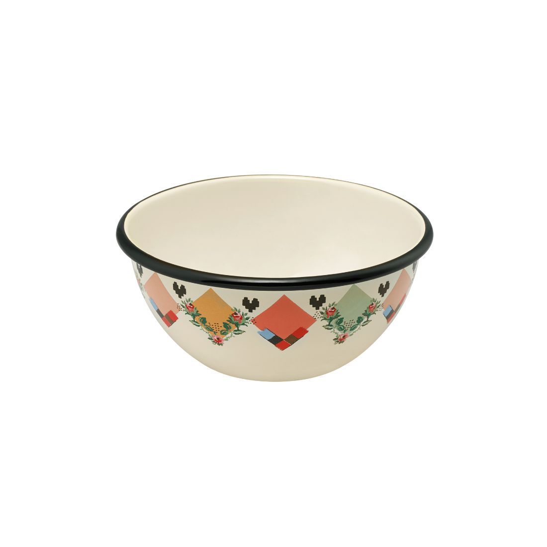 Patchwork Enamel Bowl
