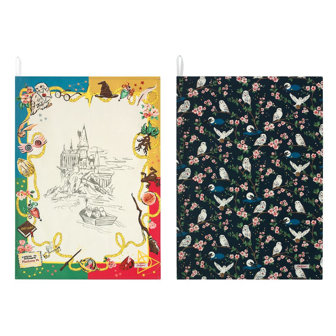Harry Potter Sorting scarf Set of Two Tea Towels