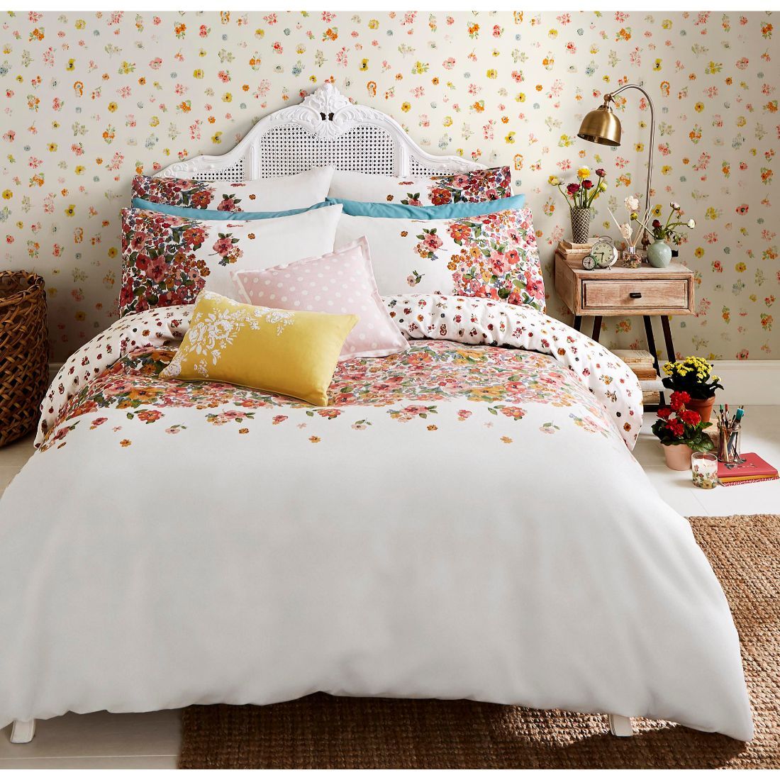 Painted Bloom King Bedding Set