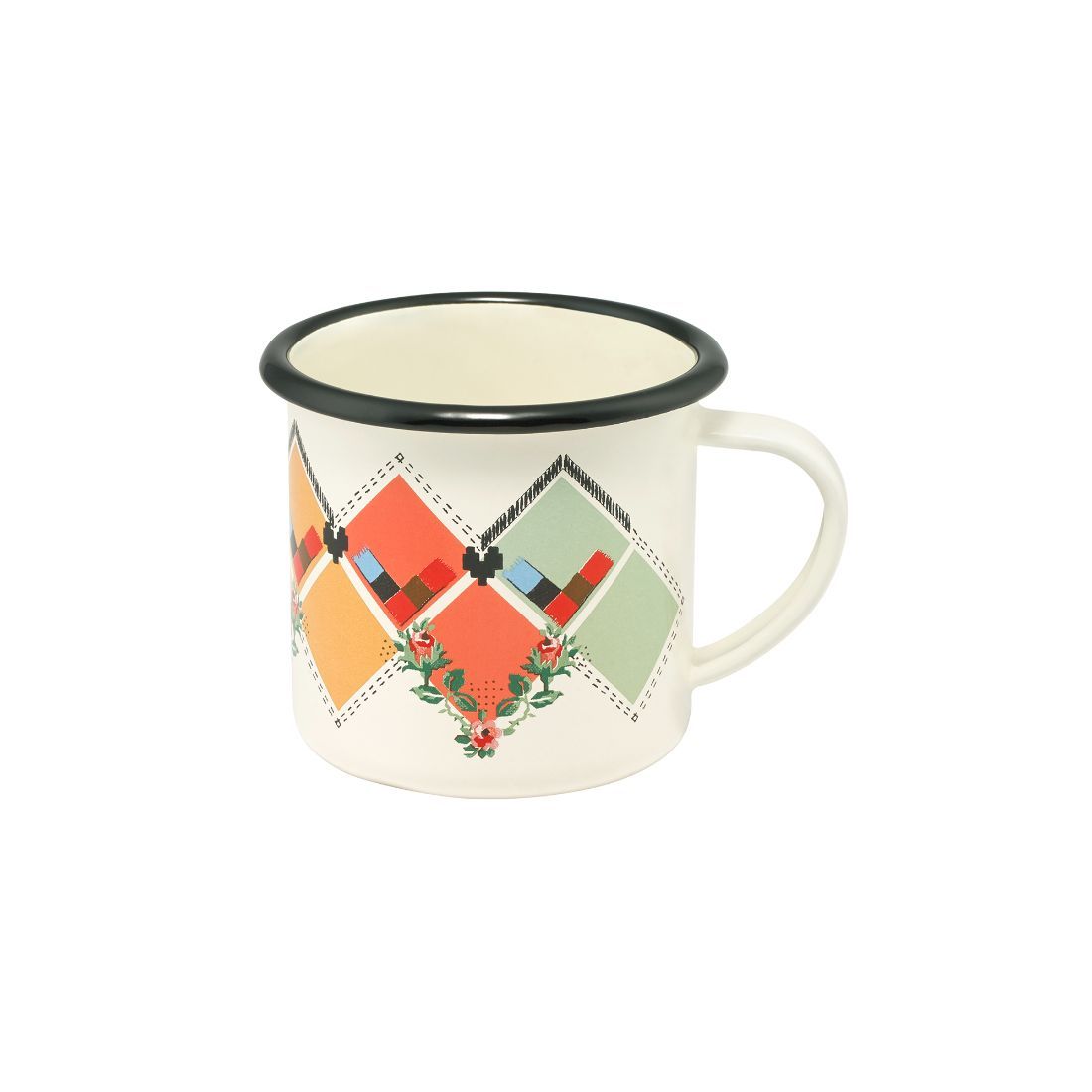 Patchwork Enamel Mug