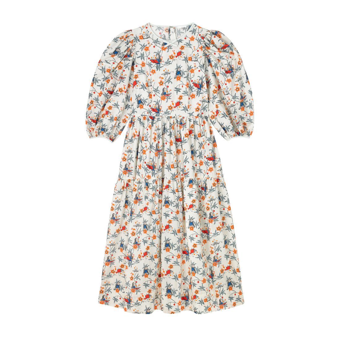 Matilda Firework Floral Soft Waisted Dress