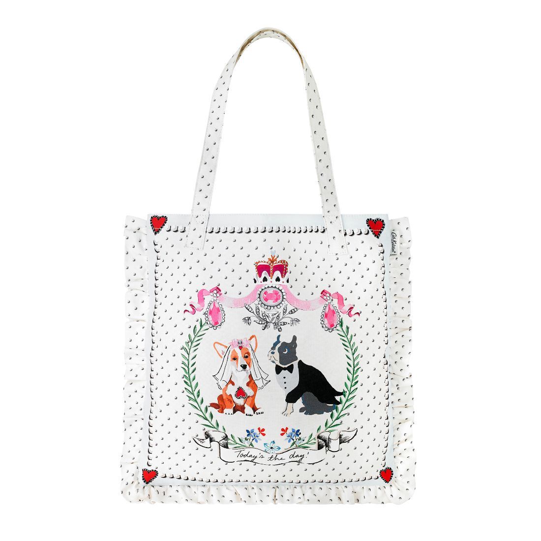Wedding Frill Tote - Mr and Mrs