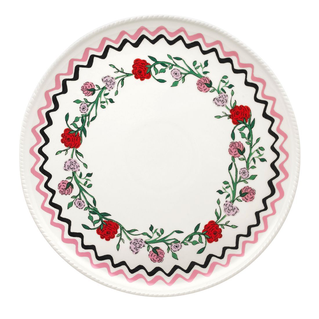 Rose Garland Round Platter