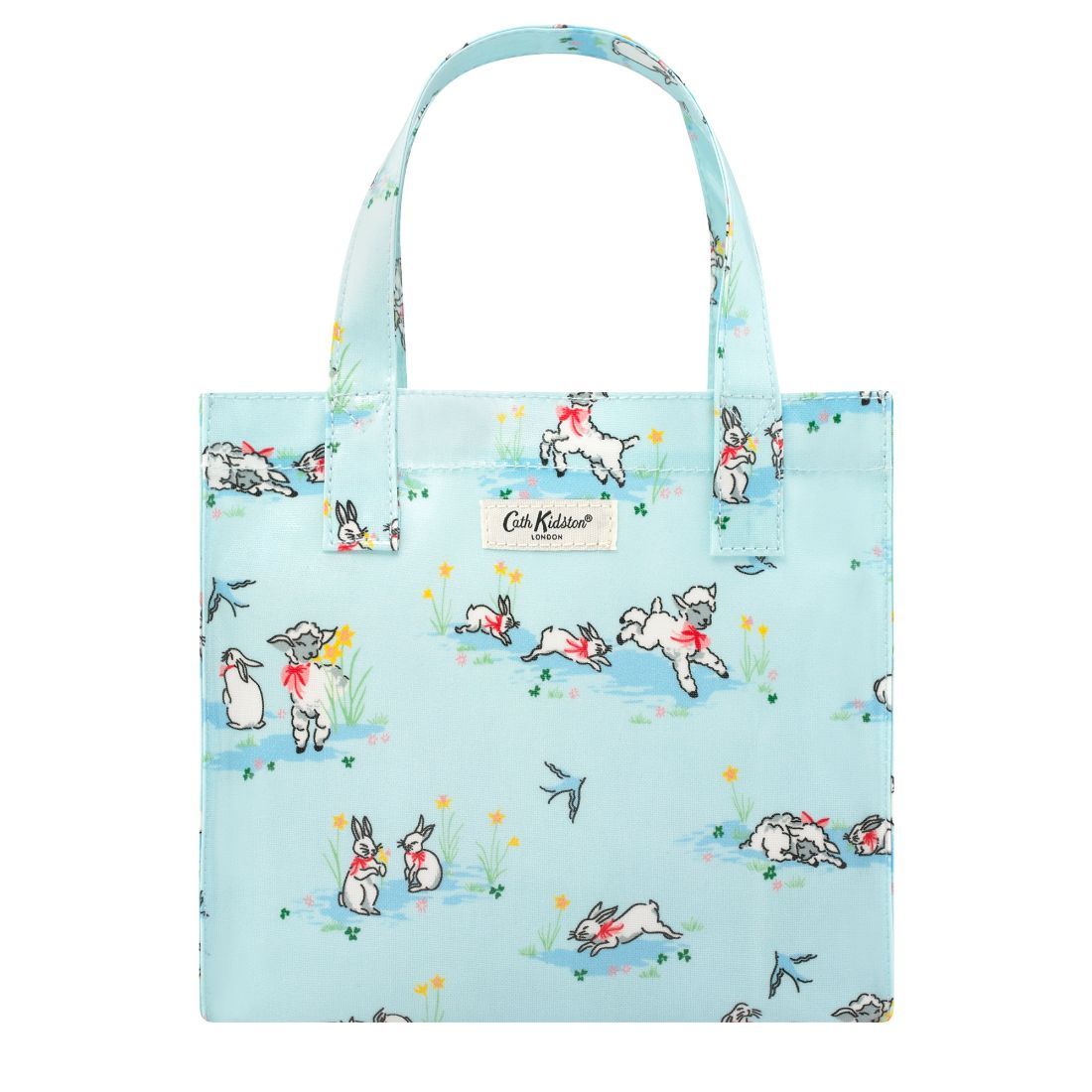 Spring Bunnies and Lambs Small Bookbag