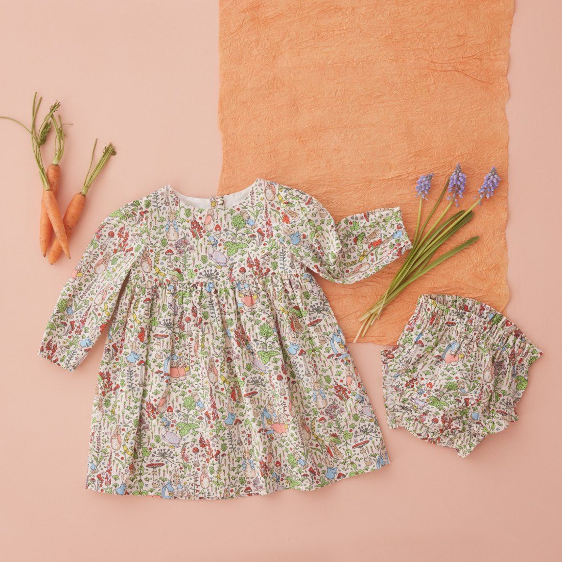Peter Rabbit Garden Ditsy Baby Evie Dress