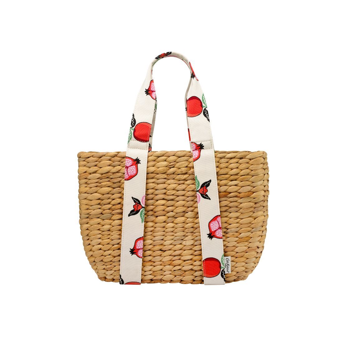 Pomegranate Small Straw Basket Bag