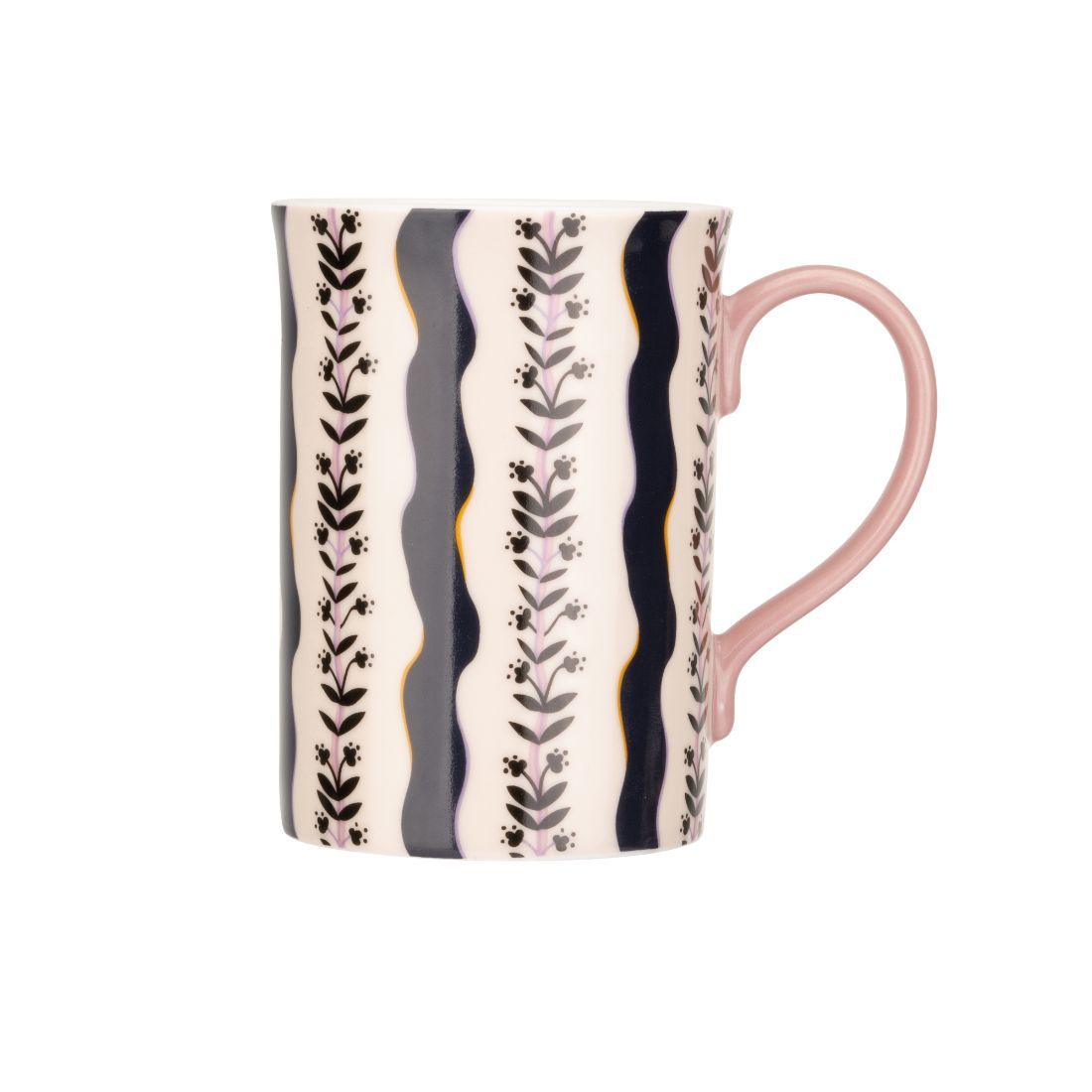 The Story Tree Floral Stripe Mug