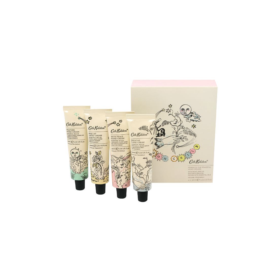 Power To The Peaceful Set of 4 Hand Creams