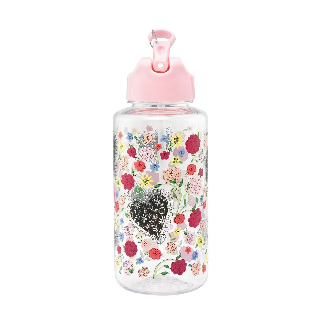 Floral Heart Frill 1L Water Bottle
